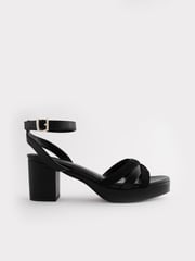 Black Forever Comfort® Low Platform Heels - Image 4 of 7