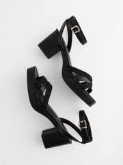 Black Forever Comfort® Low Platform Heels - Image 5 of 7