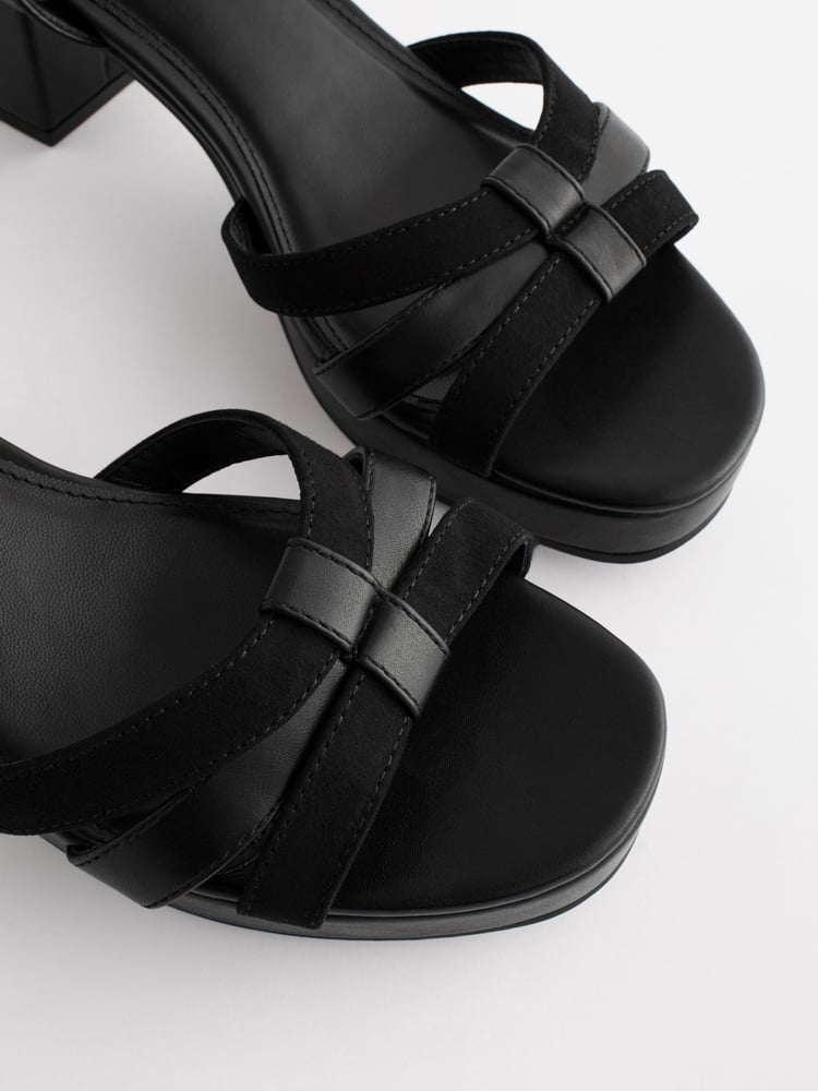 Black Forever Comfort® Low Platform Heels - Image 7 of 7