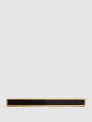 Reiss Gold Ardley Stone Insert Tie Bar - Image 1 of 5