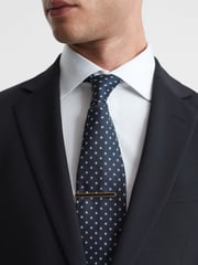 Reiss Gold Ardley Stone Insert Tie Bar - Image 2 of 5