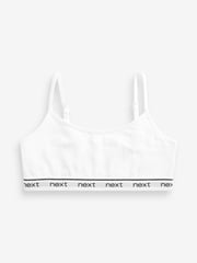 Black/White/Grey Strappy Crop Top 3 Pack (5-16yrs) - Image 2 of 5