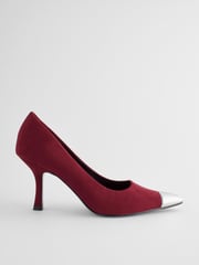 Red Forever Comfort® Metallic Toe Court Shoes - Image 3 of 7