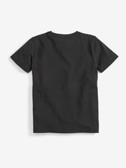 Black Short Sleeve T-Shirts 2 Pack (3-16yrs) - Image 3 of 4