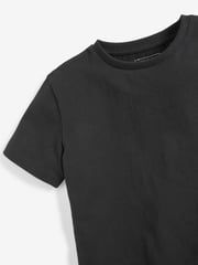 Black Short Sleeve T-Shirts 2 Pack (3-16yrs) - Image 4 of 4