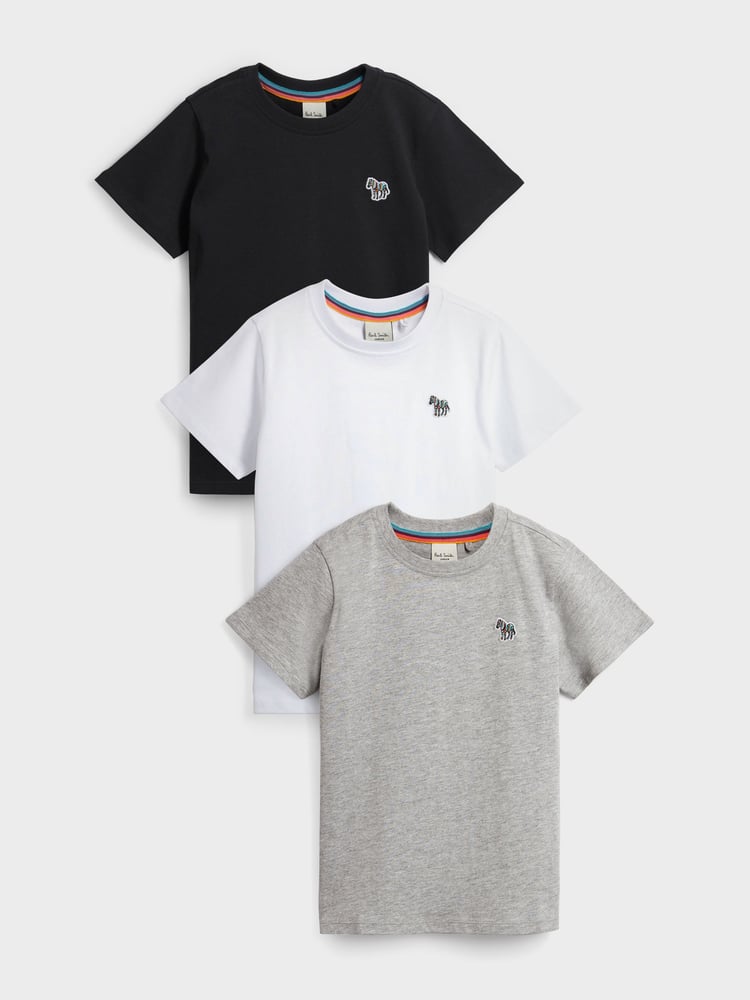 Paul Smith Junior Boys Signature T-Shirts 3 Pack - Image 1 of 6