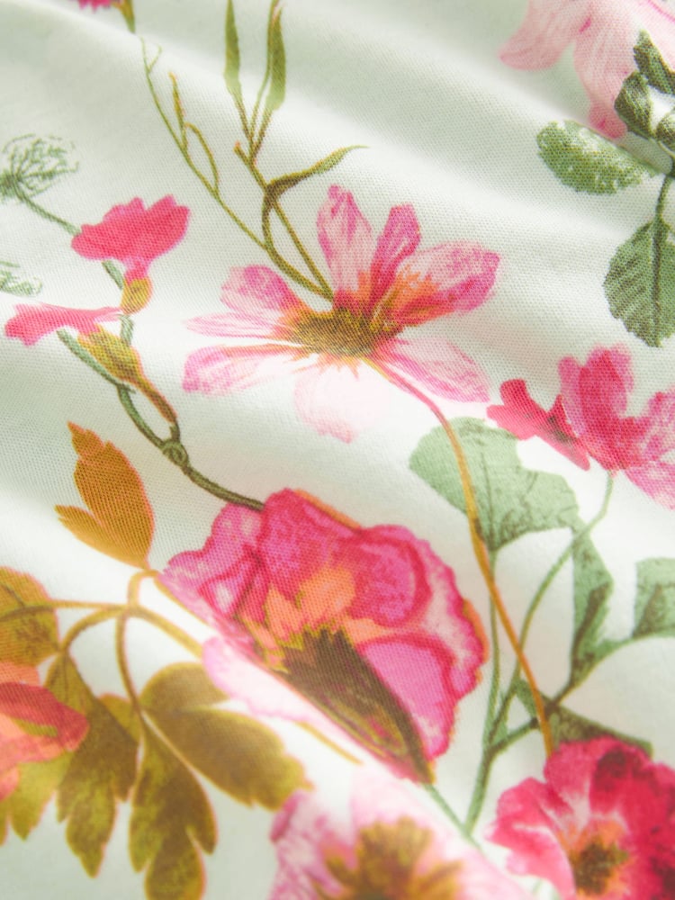 Yellow/ Purple/Green Floral Pyjamas 3 Pack (9mths-16yrs) - Image 10 of 10