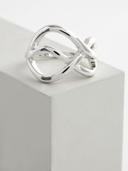 Silver Tone Twist Ring - Image 3 of 3