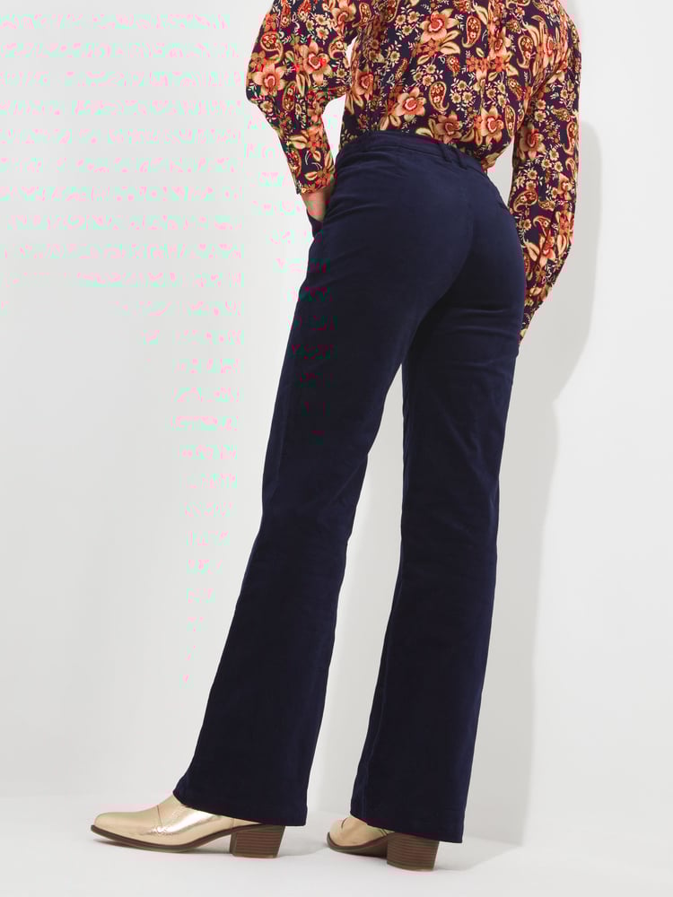 Joe Browns Blue Marvellous Moleskin Trousers - Image 2 of 4