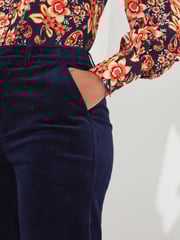 Joe Browns Blue Marvellous Moleskin Trousers - Image 3 of 4