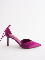 Pink Forever Comfort® Point Toe Wrap Heel Shoes - Image 5 of 9