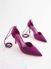 Pink Forever Comfort® Point Toe Wrap Heel Shoes - Image 6 of 9