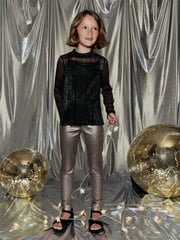Pink Coated Jeggings (3-16yrs) - Image 1 of 7