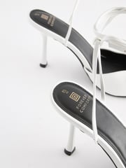 White Forever Comfort® Cage Point Toe Heels - Image 7 of 9