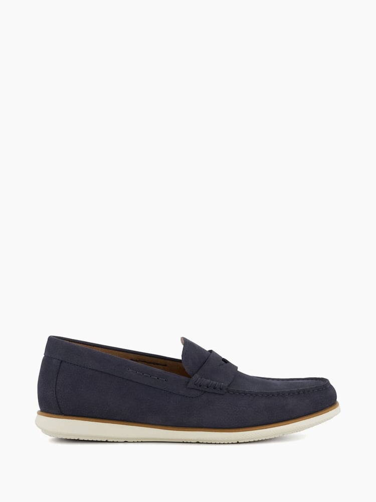 Dune London Blue Standard Fit Berkly Sole Loafers - Image 1 of 6