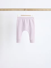 Multi Pastel Plain Baby Leggings 4 Pack - Image 4 of 7