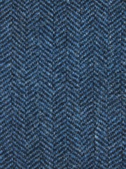 Blue Slim Fit Nova Fides Signature Herringbone Wool Blazer - Image 11 of 14