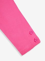JoJo Maman Bébé Navy Blue Unicorn & Pink Girls' 2-Pack Leggings - Image 5 of 5