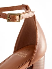 Tan Brown Forever Comfort® Square Toe Platform Heel Shoes - Image 6 of 6