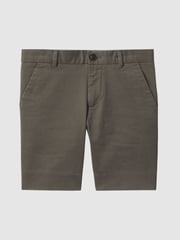 Reiss Khaki Wicket 9-13 yrs Casual Chino Shorts - Image 2 of 6