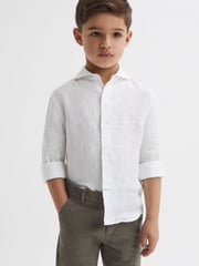 Reiss Khaki Wicket 9-13 yrs Casual Chino Shorts - Image 3 of 6