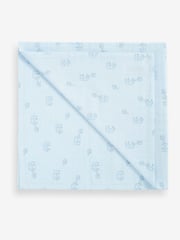 Blue Elephant Baby Muslin Cloths 4 Packs - Image 2 of 5