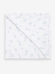 Blue Elephant Baby Muslin Cloths 4 Packs - Image 5 of 5