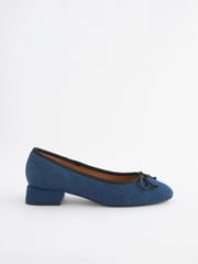 Denim Forever Comfort Block Heel Ballerina Shoes - Image 1 of 5