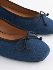 Denim Forever Comfort Block Heel Ballerina Shoes - Image 3 of 5