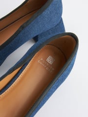 Denim Forever Comfort Block Heel Ballerina Shoes - Image 4 of 5