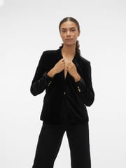VERO MODA Black Velvet Blazer - Image 4 of 6