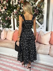 Printed Frill Strap Midi Dress - Image 2 of 4