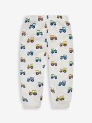 JoJo Maman Bébé Natural Boys' 2-Pack Tractor Jersey Pyjamas - Image 7 of 11