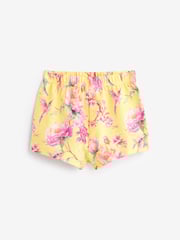 Pink/ Yellow Floral Short Pyjamas 3 Pack (9mths-12yrs) - Image 10 of 12