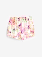 Pink/ Yellow Floral Short Pyjamas 3 Pack (9mths-12yrs) - Image 11 of 12