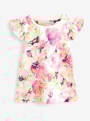 Pink/ Yellow Floral Short Pyjamas 3 Pack (9mths-12yrs) - Image 8 of 12
