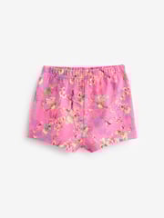 Pink/ Yellow Floral Short Pyjamas 3 Pack (9mths-12yrs) - Image 9 of 12