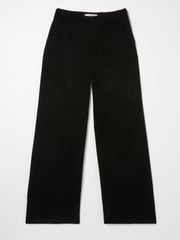 FatFace Black Wide Leg Velvet Trousers - Image 6 of 6