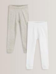 Grey/White Thermal Leggings 2 Pack (2-16yrs) - Image 1 of 5