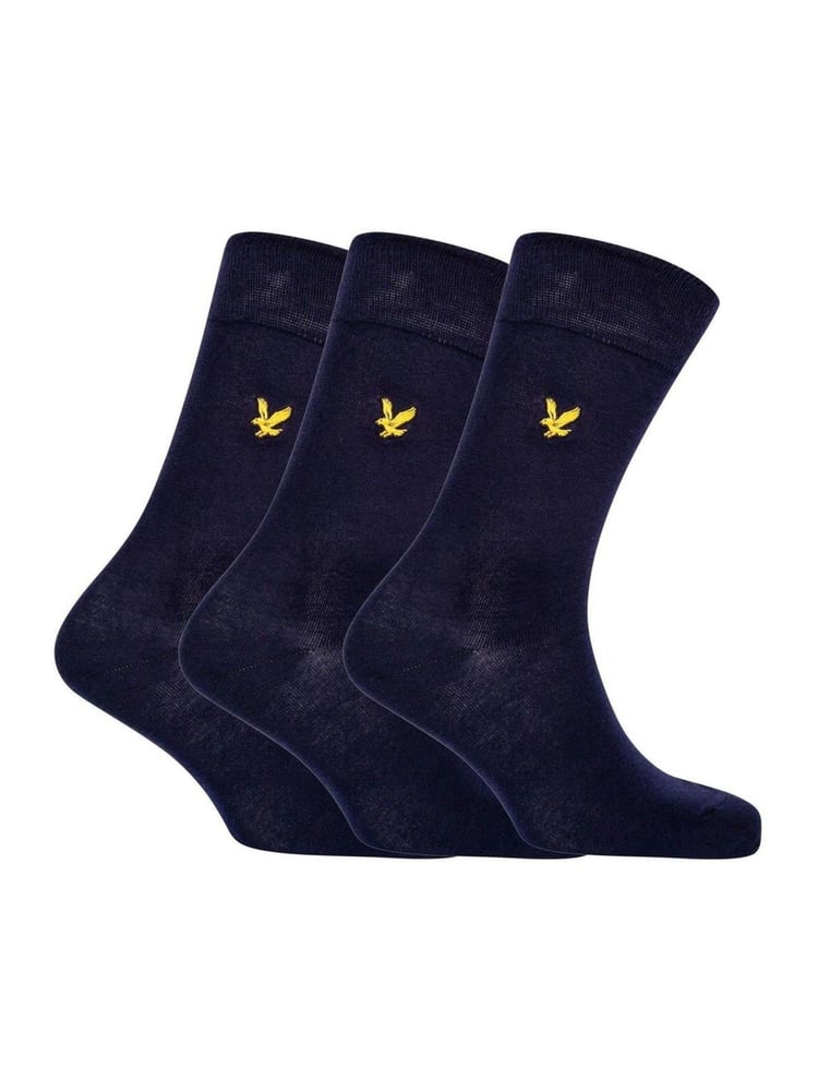 Blue Lyle & Scott Socks 3 Pack - Image 1 of 2