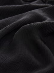 Black Textured Cape Long Sleeve Mini Dress - Image 6 of 6