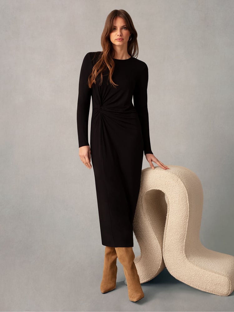 Ro&Zo Twist Detail Jersey Dress - Image 1 of 5