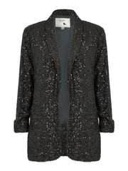 Yumi Black Sequin Blazer With Pockets - Image 5 of 5