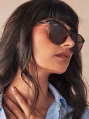 Schildpatt, Braun - Ray-Ban® Eckige Sonnenbrille - Bild 1 von 14