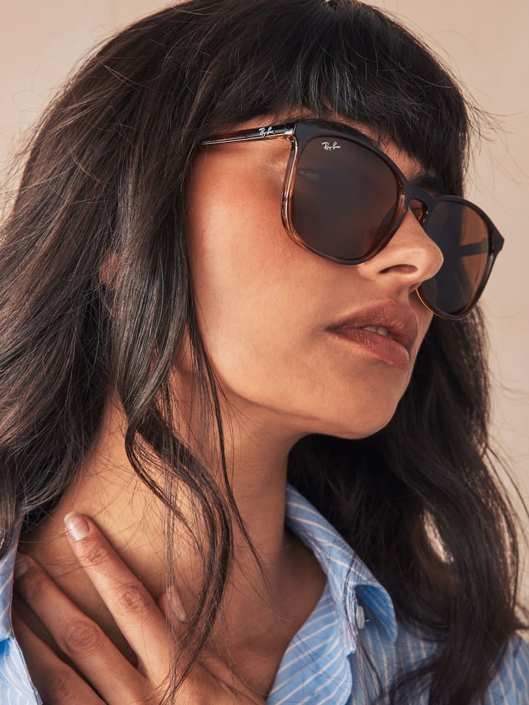 Schildpatt, Braun - Ray-Ban® Eckige Sonnenbrille - Bild 1 von 14