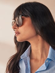 Schildpatt, Braun - Ray-Ban® Eckige Sonnenbrille - Bild 2 von 14