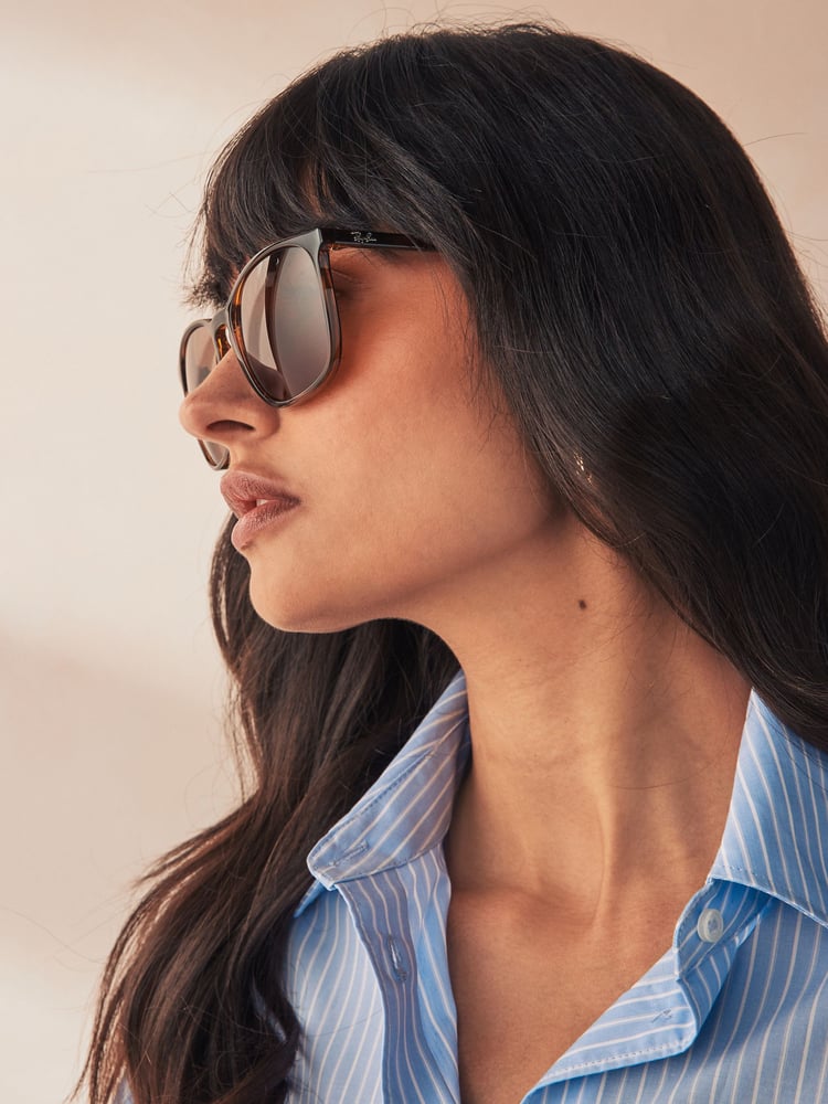 Schildpatt, Braun - Ray-Ban® Eckige Sonnenbrille - Bild 2 von 14