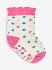 JoJo Maman Bébé Pink 3-Pack Fruit Socks - Image 2 of 4