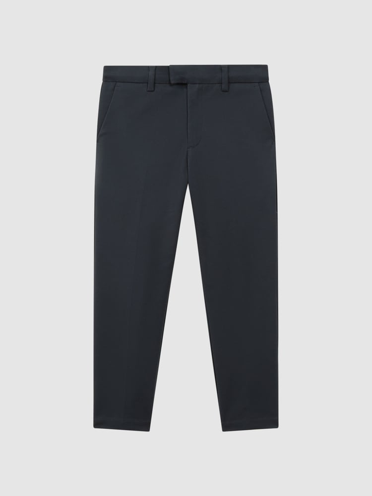 Reiss Steel Blue Eastbury Slim Fit Chinos - Image 2 of 6