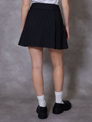 Threadbare Black Pleated A-Line Mini Skirt - Image 3 of 5